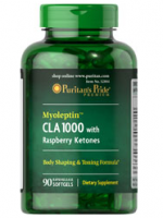 Puritan's Pride Myoleptin CLA 1000 mg with Raspberry Ketones 125 mg 90 Softgels