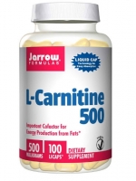 Jarrow Formulas, L-Carnitine, 500 mg, 100 Vegetarian Licaps