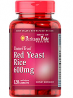 Puritan's Pride Red Yeast Rice 600 mg 120 Capsules