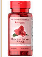 Puritan's Pride Raspberry Ketones 500 mg 60 Capsules