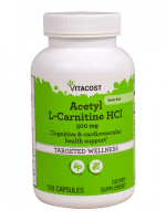 Vitacost Acetyl L-Carnitine HCl -- 500 mg - 120 Capsules