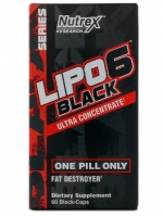 Nutrex Research Labs, Lipo 6 Black Ultra Concentrate, 60 Black-Caps