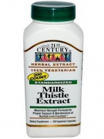 21st Century Health Care, Milk Thistle Extract, Standardized, 200 Veggie Caps