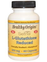 Healthy Origins, Setria, L-Glutathione Reduced, 250 mg, 60 Capsules