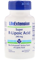 Life Extension, Super R-Lipoic Acid, 240 mg, 60 Veggie Caps