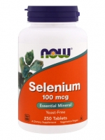 Now Foods, Selenium, Yeast Free, 100 mcg, 250 Tablets
