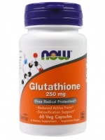 Now Foods, Glutathione, 250 mg, 60 Veg Capsules