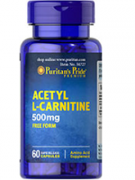 Puritan's Pride Acetyl L-Carnitine 500 mg 60 Capsules