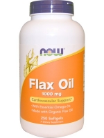 Now Foods, Flax Oil, Essential Omega-3's, 1,000 mg, 250 Softgels
