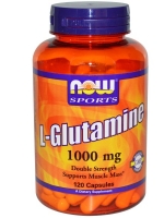 Now Foods, L-Glutamine, Double Strength, 1000 mg, 120 Capsules