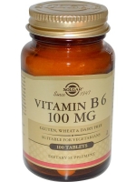 Solgar, Vitamin B6, 100 mg, 100 Tablets