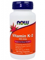 Now Foods, Vitamin K-2, 100 mcg, 100 Veg Capsules