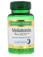 Nature's Bounty, Melatonin, 5 mg, 90 Rapid Release Softgels