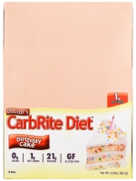 Universal Nutrition, Doctor's CarbRite Diet Bar, Birthday Cake, 12 Bars, 2 oz (56.7 g) Each