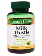 Nature's Bounty, Milk Thistle, 250 mg, 200 Capsules