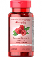 Puritan's Pride Raspberry Ketones & Green Tea Complex 600 mg 60 Capsules