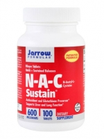 Jarrow Formulas, N-A-C Sustain, N-Acetyl-L-Cysteine, 600 mg, 100 Bilayer Tablets