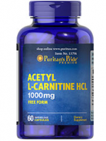 Puritan's Pride Acetyl L-Carnitine 1000 mg 60 Capsules