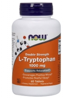Now Foods, L-Tryptophan, Double Strength, 1,000 mg, 60 Tablets
