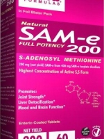 jarrow Formulas, Natural SAM-e 200, 200 mg, 60 Tablets