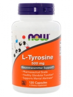 Now Foods, L-Tyrosine, 500 mg, 120 Capsules