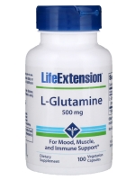 Life Extension, L-Glutamine, 500 mg, 100 Capsules