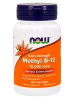 Now Foods, Methyl B-12, Extra Strength, 10,000 mcg, 60 Lozenges