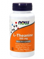 Now Foods, L-Theanine, 100 mg, 90 Vcaps
