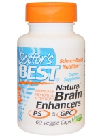 Doctor's Best, Natural Brain Enhancers, Featuring GPC & PS, 60 Veggie Caps