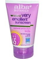 Alba Botanica, Natural Very Emollient Sunscreen, Kids, SPF 45, 4 oz (113 g)