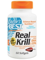 Doctor's Best, Real Krill, Enhanced with DHA & EPA, 60 Softgels