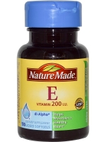 Nature Made, Vitamin E, 200 IU, 100 Liquid Softgels