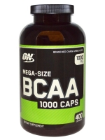 Optimum Nutrition, BCAA 1000 Caps, Mega-Size, 1000 mg, 400 Capsules
