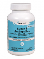 Vitacost Super 8 Acidophilus ProBiotic -- 14 billion CFU (microorganisms) - 120 Vegetarian Capsules