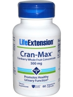 Life Extension, Cran-Max, Cranberry Whole Fruit Concentrate, 500 mg, 60 Veggie Caps