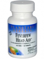 Planetary Herbals, Feverfew Head Aid, 615 mg, 100 Tablets