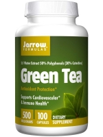 Jarrow Formulas, Green Tea, 500 mg, 100 Capsules