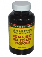 Y.S. Eco Bee Farms, Royal Jelly, Bee Pollen, Propolis, 90 Capsules