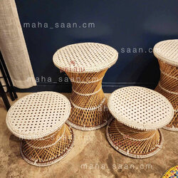 โต๊ะ+เก้าอี้หวาย Set R