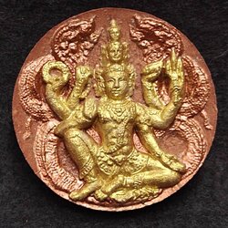 จตุคามรามเทพ รุ่นเก้าหน้า มหาโชค มหาเศรษฐี วัดคงคาวง ( อ้ายเขียว ) อ.พรหมคีรี จ.นครศรีธรรมราช