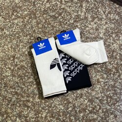 ถุงเท้า Adidas Originals “Monogram” Crew Socks #แพคคู่ (M)