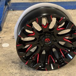 ล้อแท้ FULE GLOSSY BLACK 20x9 ET+1 6x139.7