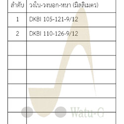 ซีลกันฝุ่น DKBI หนา 9/12 มม.