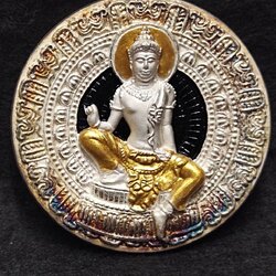 จตุคามรามเทพ รุ่นเจ้าสัวยุคแปด ขนาด5.5 ซ.ม. เนื้อโลหะชุบไมครอน สีเงิน