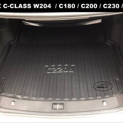 ถาดรองท้ายรถ BENZ C-CLASS W204 ทนทาน ปกป้อง100%