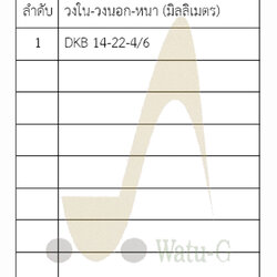 ซีลกันฝุ่น DKB หนา 4/6 มม.
