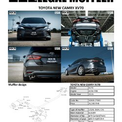 ท่อ HKS LEGAL CARBON TAIL DUAL (ZT003) TOYOTA CAMRY 2019+