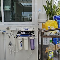 เครื่องกรองน้ำดื่ม5ขั้นตอนระบบ RO รุ่นกำลังผลิต300 ลิตรต่อวัน พร้อมติดตั้ง