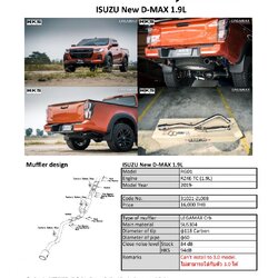 ท่อ HKS LEGAMAX CARBON SINGLE TAIL (ZL008) ISUZU ALL NEW D-MAX 2020+