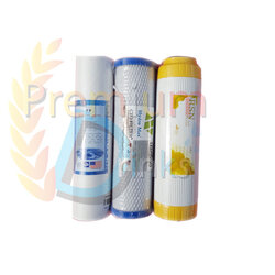 ไส้กรองน้ำชุด 3ขั้นตอน 10นิ้ว (ไม่ระบุยี่ห้อ)